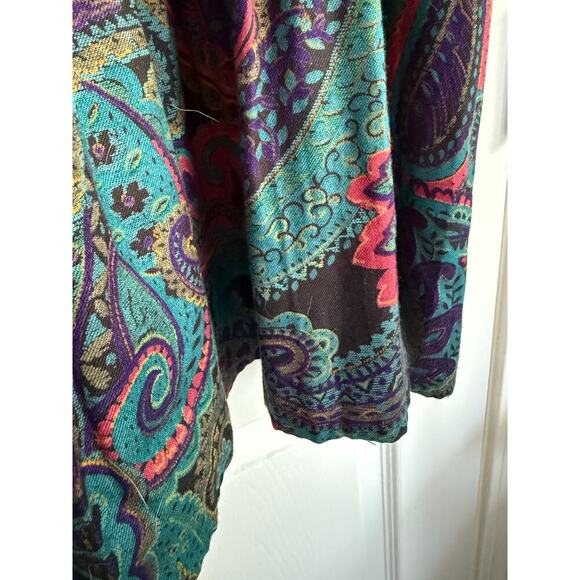Vintage Maren Paisley Maxi Skirt Size Large Made in USA Boho 80s 90s - Picture 6 of 7